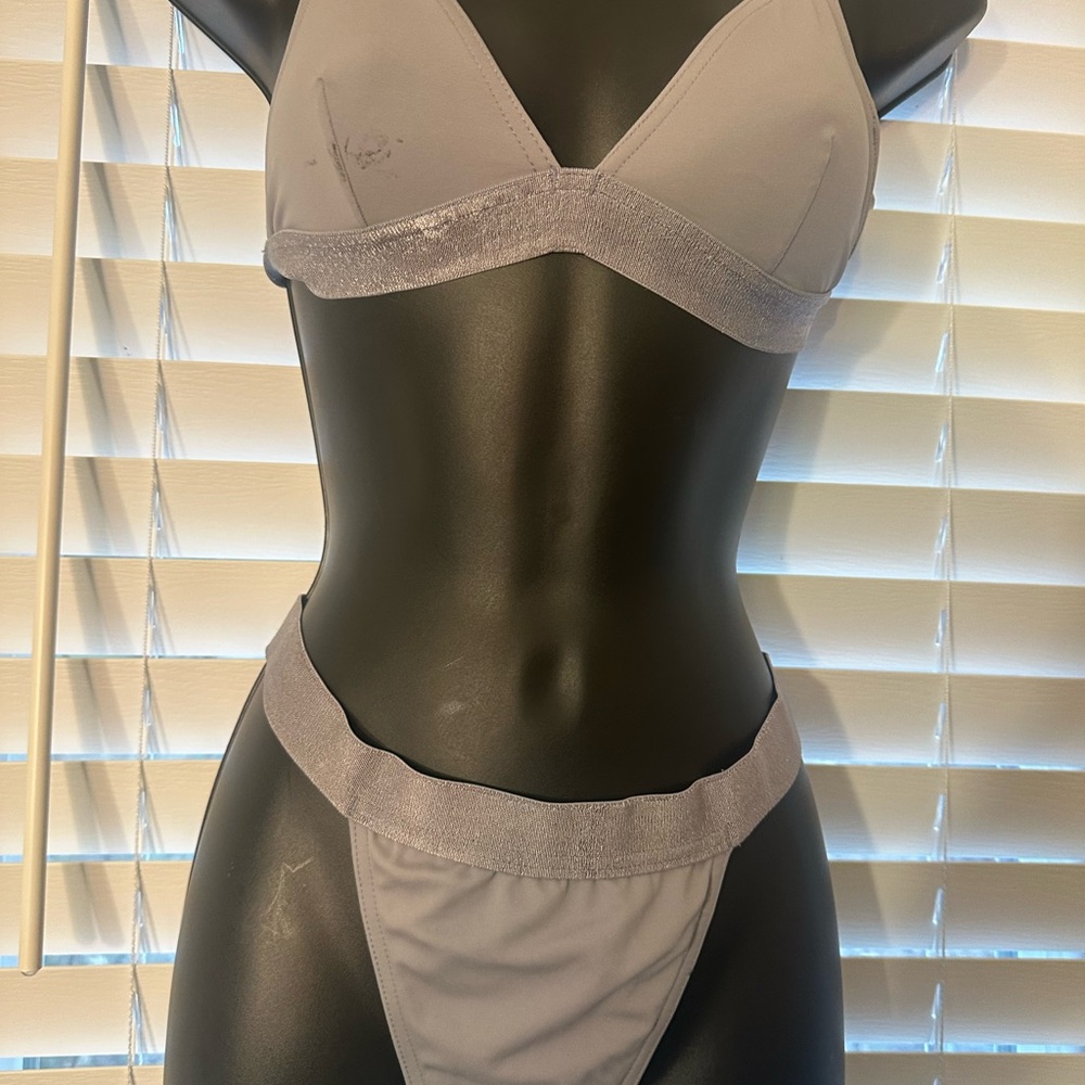 Missguided+ Gray Bra Set